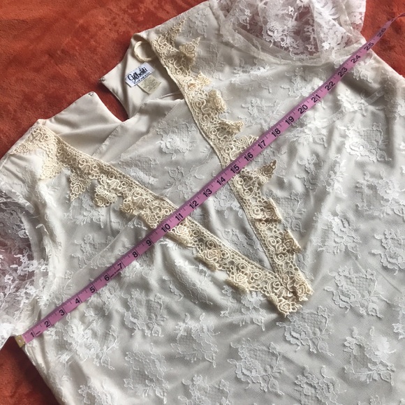 Gilberti, Vintage 60s lace cocktail / Wedding Dress - Picture 11 of 14
